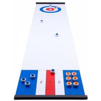 Engelhart speelbord voor curling en shuffle wit 180 x 39 cm - thumbnail