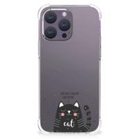 iPhone 15 Pro Max Stevig | Bumper Hoesje | Cat Good Day