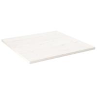 Tafelblad vierkant 80x80x2,5 cm massief grenenhout wit