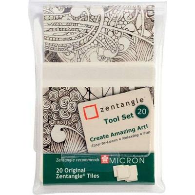 Tekenpapier Talens Sakura Zentangle Wit 20 Onderdelen