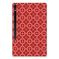 Samsung Galaxy Tab S7 Plus | S8 Plus Hippe Hoes Batik Rood