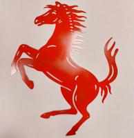 10% korting | Ferrari Cavallino Rampante Emaille Bord - 70 x 57cm