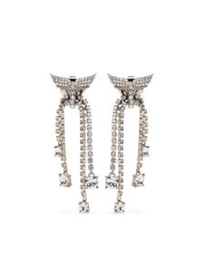 Zadig&Voltaire crystal-embellished drop earrings - Argent