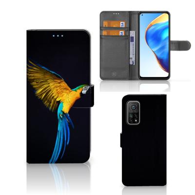 Xiaomi Mi 10T Pro | Mi 10T | Telefoonhoesje | Met pasjeshouder | Papegaai