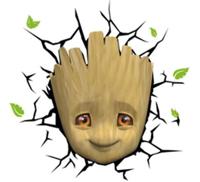 Marvel 3D LED Light Baby Groot Face 3D