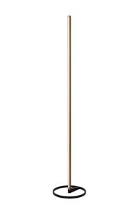 Lucide BRAGA - Vloerlamp - Ø 30 cm - LED Dimb. - CCT - 1x22W 2700K/4000K - Koffie | Premium