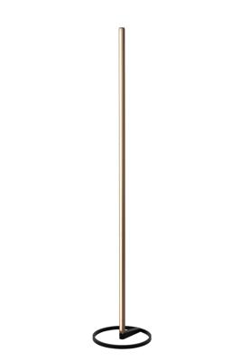 Lucide BRAGA - Vloerlamp - Ø 30 cm - LED Dimb. - CCT - 1x22W 2700K/4000K - Koffie | Premium