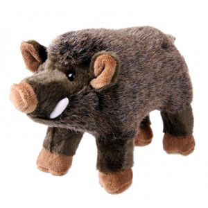 Pluche wild zwijn knuffel 25 cm   -