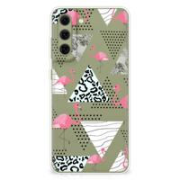 Samsung Galaxy S21FE | TPU Hoesje | Flamingo Triangle