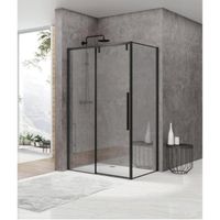 Van Rijn Products ST06 Softclose schuifdeur 8mm helder glas 178.5x200cm voor combinatie met wand inclusief greep Zwart ST06350180ZW Van Rijn Products ST06 Softclose schuifdeur 8mm helder glas 178.5x200cm voor combinatie met wand inclusief greep Zwart ST06350180ZW