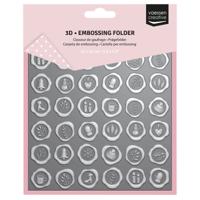 Vaessen Creative • embossing folder wax zegels 15x15cm