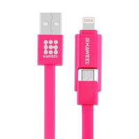 HAWEEL 2 in 1 Micro USB & 8 Pin naar USB Data Sync & laad kabel voor iPhone 6s & 6s Plus / iPhone 6 & 6 Plus / 5 & 5S, Samsung Galaxy S6 / S5, Kabel l