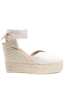 Manebi espadrilles compensées 110 mm - Blanc