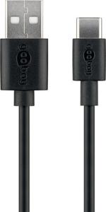 goobay USB-C 2.0 oplaad- en synchronisatiekabel kabel 10cm