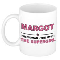Margot cadeau mok - Woman Myth Supergirl - naam koffiemok - 300 ml - collega - moederdag