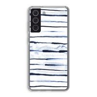 Ink Stripes: Samsung Galaxy S21 FE Transparant Hoesje