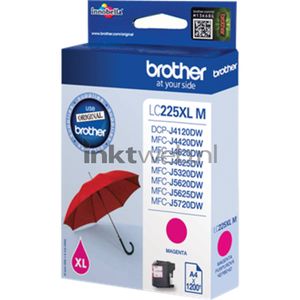 Brother LC-225XLMBP inktcartridge 1 stuk(s) Origineel Magenta