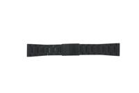 Horlogeband Fossil FS5971 / Machine Staal Zwart 24mm