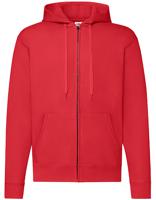 Fruit Of The Loom F401N Classic Hooded Sweat Jacket - Red - L