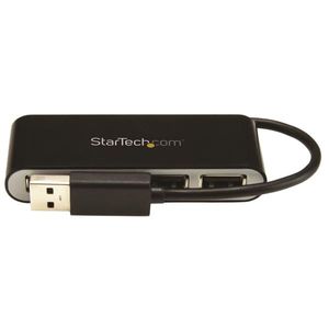 StarTech.com ST4200MINI2 USB 2.0 480Mbit/s Zwart, Zilver hub & concentrator