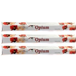 3x Pakje Stamford wierook stokjes opium geur   -