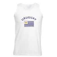 Witte heren tanktop Uruguay 2XL  -