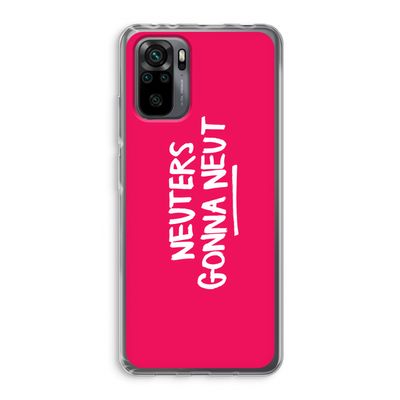 Neuters (roze): Xiaomi Redmi Note 10 Pro Transparant Hoesje