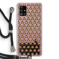 Poop emoji: Samsung Galaxy A51 5G Transparant Hoesje met koord