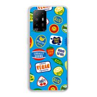 Fruitsticker: Oppo A95 5G Transparant Hoesje