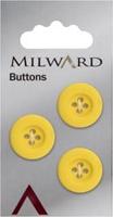 Milward Knoop Mat Geel 17mm (3 stuks)