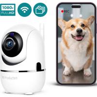 BS Producten Beveiligingscamera - Huisdiercamera - WiFi - Full HD - Beweeg en geluidsdetectie - Wit - thumbnail