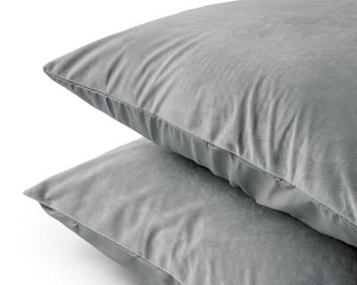 Sleeptime Velvet Kussensloop Fluweel Grijs (2 in 1)