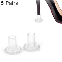 5 Parijs antislip-slijtvaste verhoging schoenen hoge Stiletto hak Protector Caps willekeurige kleur Delivery(Transparent)