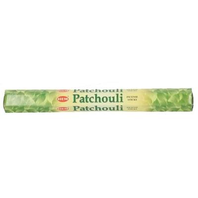 Hem Wierook stokjes - Patchouli - 1x pakje met 20 stokjes - Yoga/meditatie
