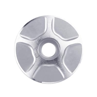 1 paar C17 fiets CNC aluminium fiets headset Cap (zilver)