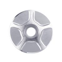 1 paar C17 fiets CNC aluminium fiets headset Cap (zilver)