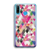 Gekleurde driehoekjes: Huawei P30 Lite Transparant Hoesje