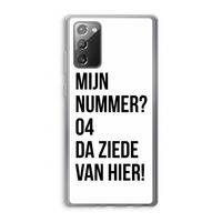 Da ziede van hier: Samsung Galaxy Note 20 / Note 20 5G Transparant Hoesje