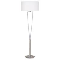 Trio Design schemerlamp Paris II grijs met witte lampenkap 400200107