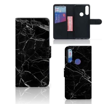 Alcatel 1S 2020 | Bookcase | Marmer Zwart - Origineel Cadeau Vader