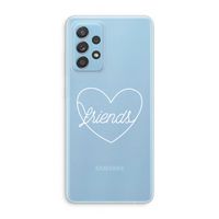 Friends heart pastel: Samsung Galaxy A73 Transparant Hoesje