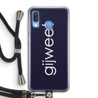 Gijweet: Samsung Galaxy A40 Transparant Hoesje met koord