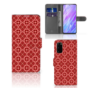 Samsung Galaxy S20 Telefoon Hoesje Batik Rood