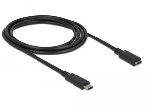 Delock 85542 USB 10 Gbps verlengkabel USB Type-C male naar female 2 m 4K PD 60 W