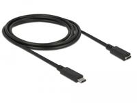 DeLOCK SuperSpeed USB USB-kabel 2 m USB 3.2 Gen 1 (3.1 Gen 1) USB C Zwart