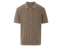 LIVERGY Heren overhemd (Bruin, XL)