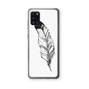 Pluim: Samsung Galaxy A31 Transparant Hoesje