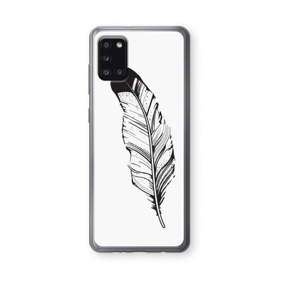 Pluim: Samsung Galaxy A31 Transparant Hoesje