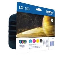 Brother LC1100VALBP inktcartridge 4 stuk(s) Origineel Zwart, Cyaan, Magenta, Geel