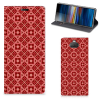 Sony Xperia 10 Plus Hoesje met Magneet Batik Rood